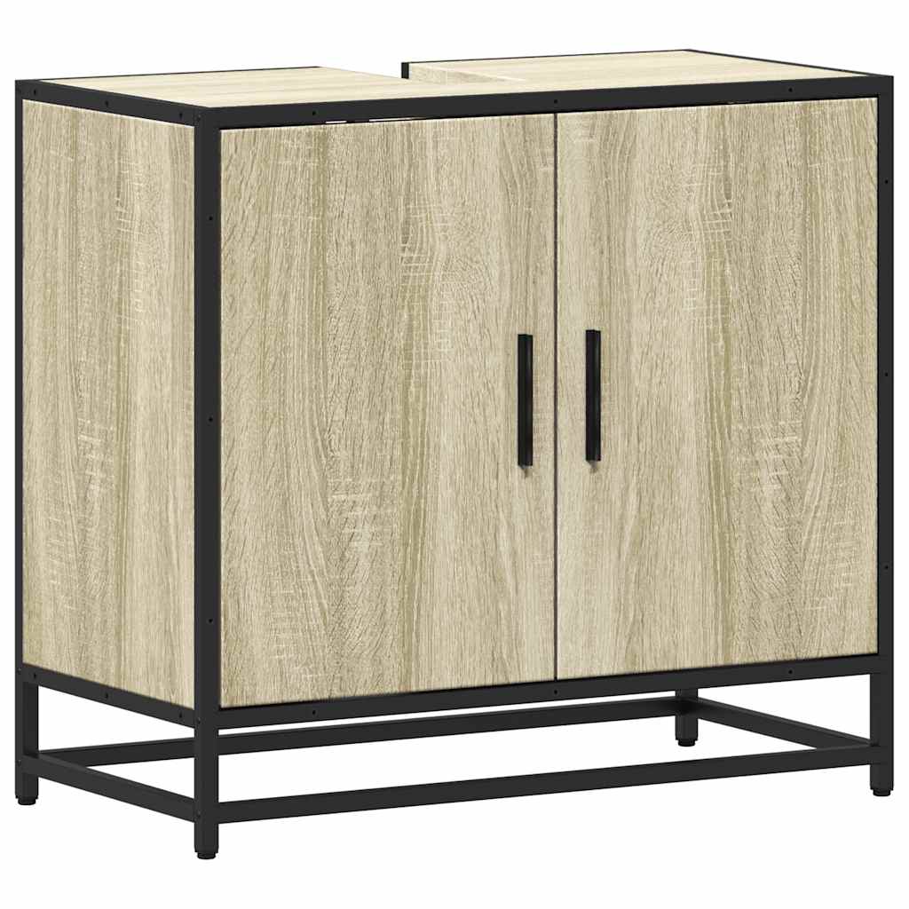 Badrumsskåp Sonoma Ek 65x33x60 cm Konstruerat trä