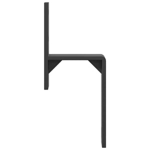 Bypass-fästen för ladugårdsdörr 5 st för plana skenor kolstål