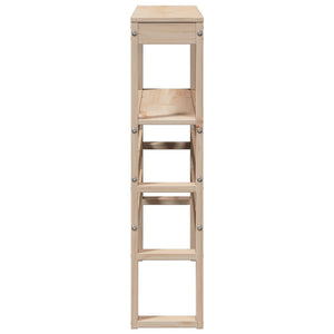 Huvudgavel med hyllor 75 cm massiv furu