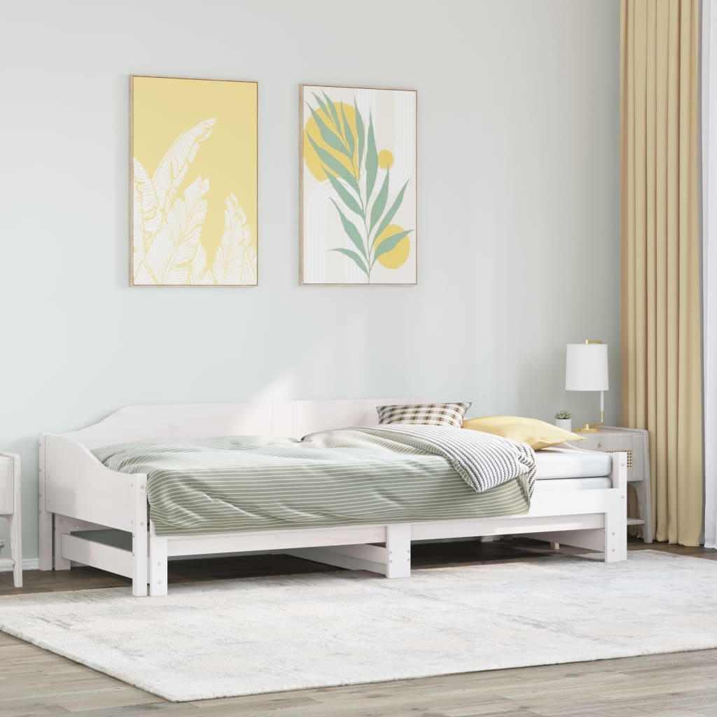 Dagbädd med extrasäng 90x200 cm massiv furu