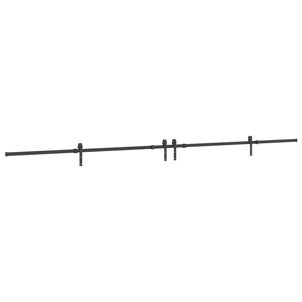 Skjutdörrsbeslag 427 cm stål svart
