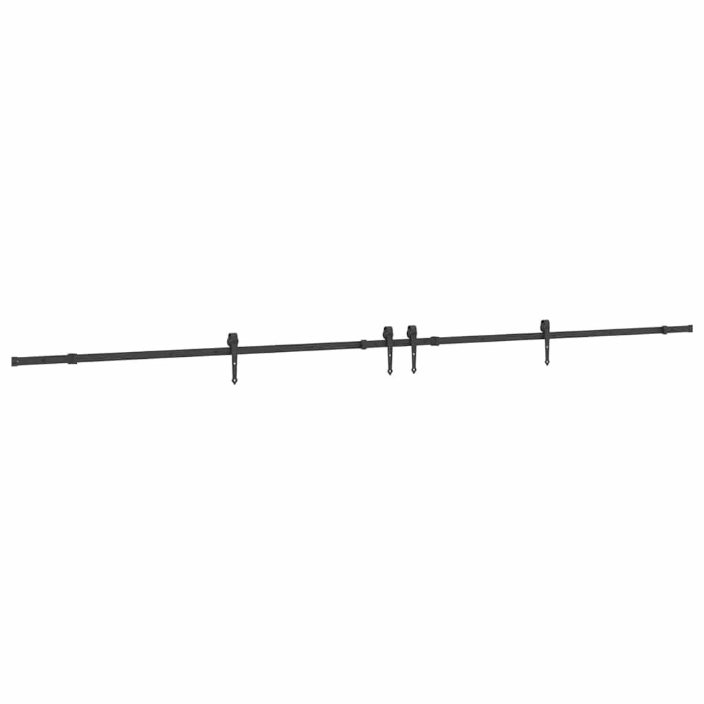 Skjutdörrsbeslag 427 cm stål svart