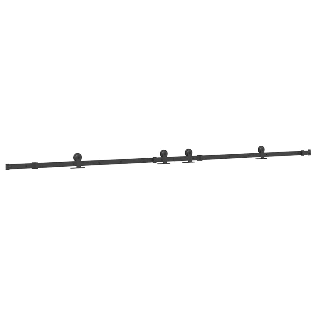 Skjutdörrsbeslag 305 cm stål svart