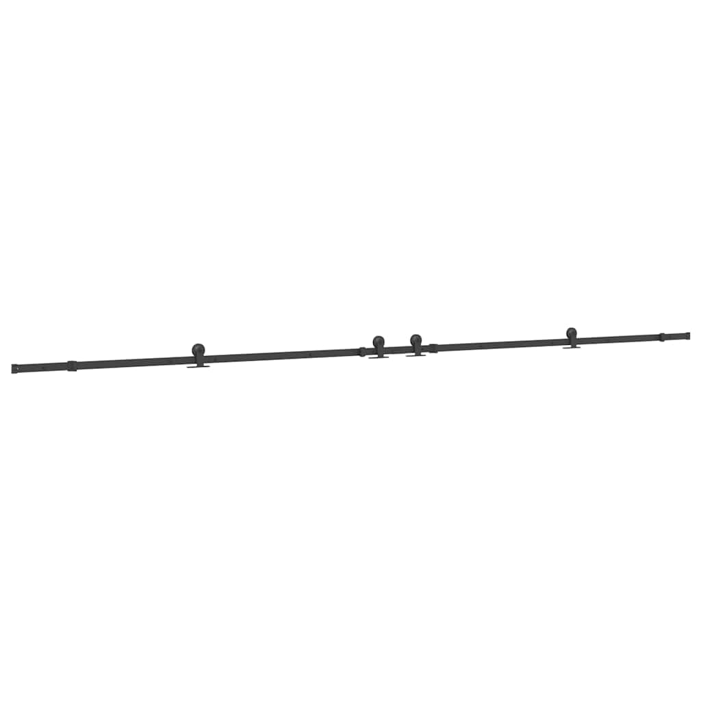 Skjutdörrsbeslag 427 cm stål svart
