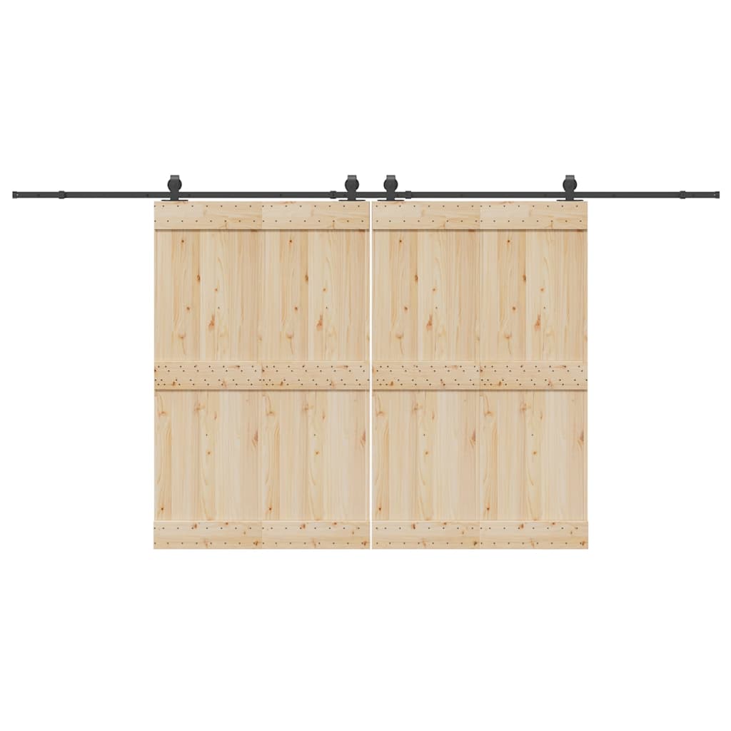 Skjutdörrsbeslag 427 cm stål svart