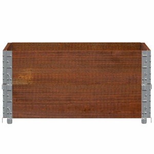 Pallkragar 2 st brun 80x60 cm massivt furu