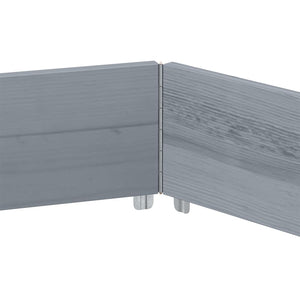 Pallkrage sexhörning grå 160x160 cm massiv furu