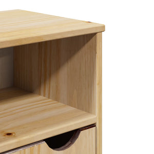 Badrumsskåp OTTA 35x30x90 cm massiv furu