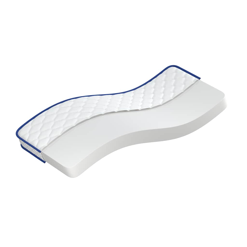 Memoryskummadrass vit 80x200x17 cm mjuk