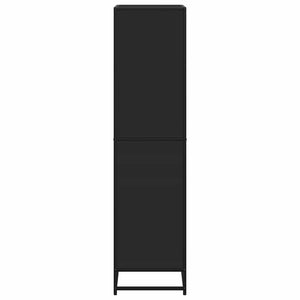 Bokhylla svart 60x35x139 cm konstruerat trä