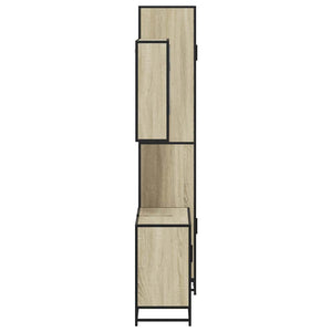 Badrumsmöbler set 3 delar sonoma-ek konstruerat trä