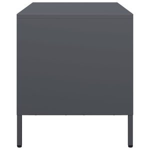 Tv-bänk antracit 68x39x43,5 cm kallvalsat stål