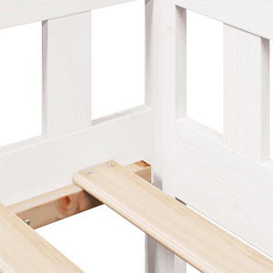 Dagbädd med lådor vit 80x200 cm massiv furu