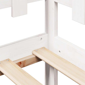 Dagbädd med lådor vit 80x200 cm massiv furu