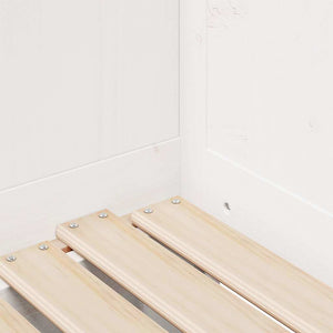 Dagbädd utdragbar med lådor utan madrass vit 90x190 cm