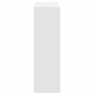 Bokhylla vit 102x32x102 cm konstruerat trä