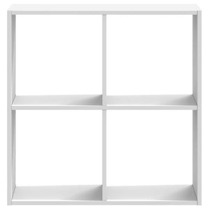 Bokhylla vit 68,5x32x68,5 cm konstruerat trä