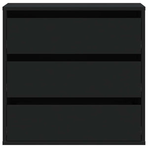 Byrå svart 60x41x58 cm konstruerat trä