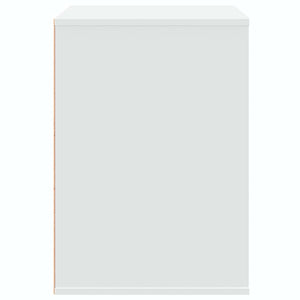 Byrå vit 80x41x58 cm konstruerat trä