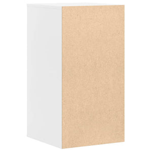 Byrå vit 40x41x76 cm konstruerat trä