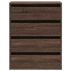 Byrå brun ek 60x41x76 cm konstruerat trä