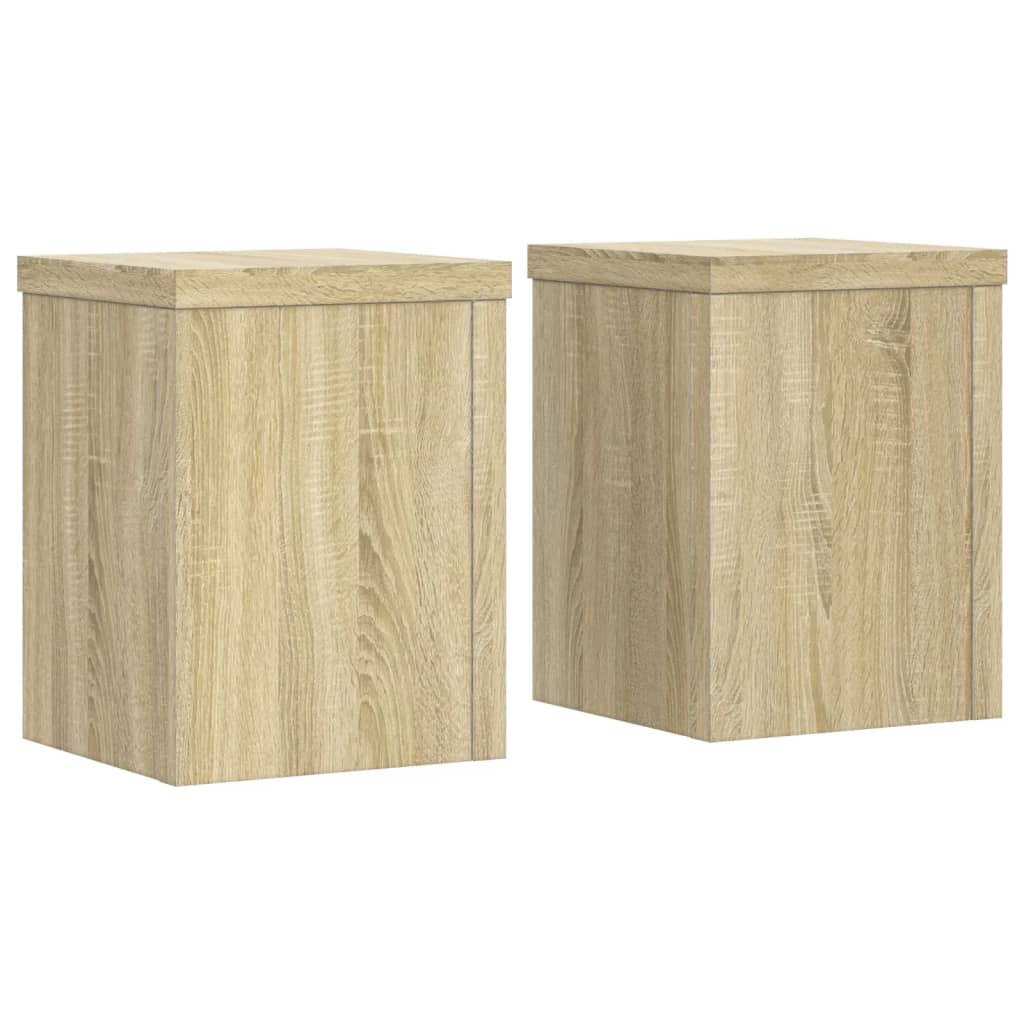 Växtställ 2 st Sonoma-ek 15 x 15 x 20 cm Konstruerat trä