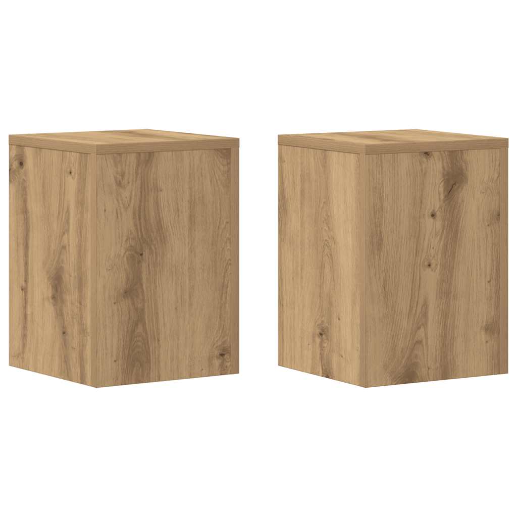 Växtställ 2 st Ek 25 x 25 x 35 cm Konstruerat trä
