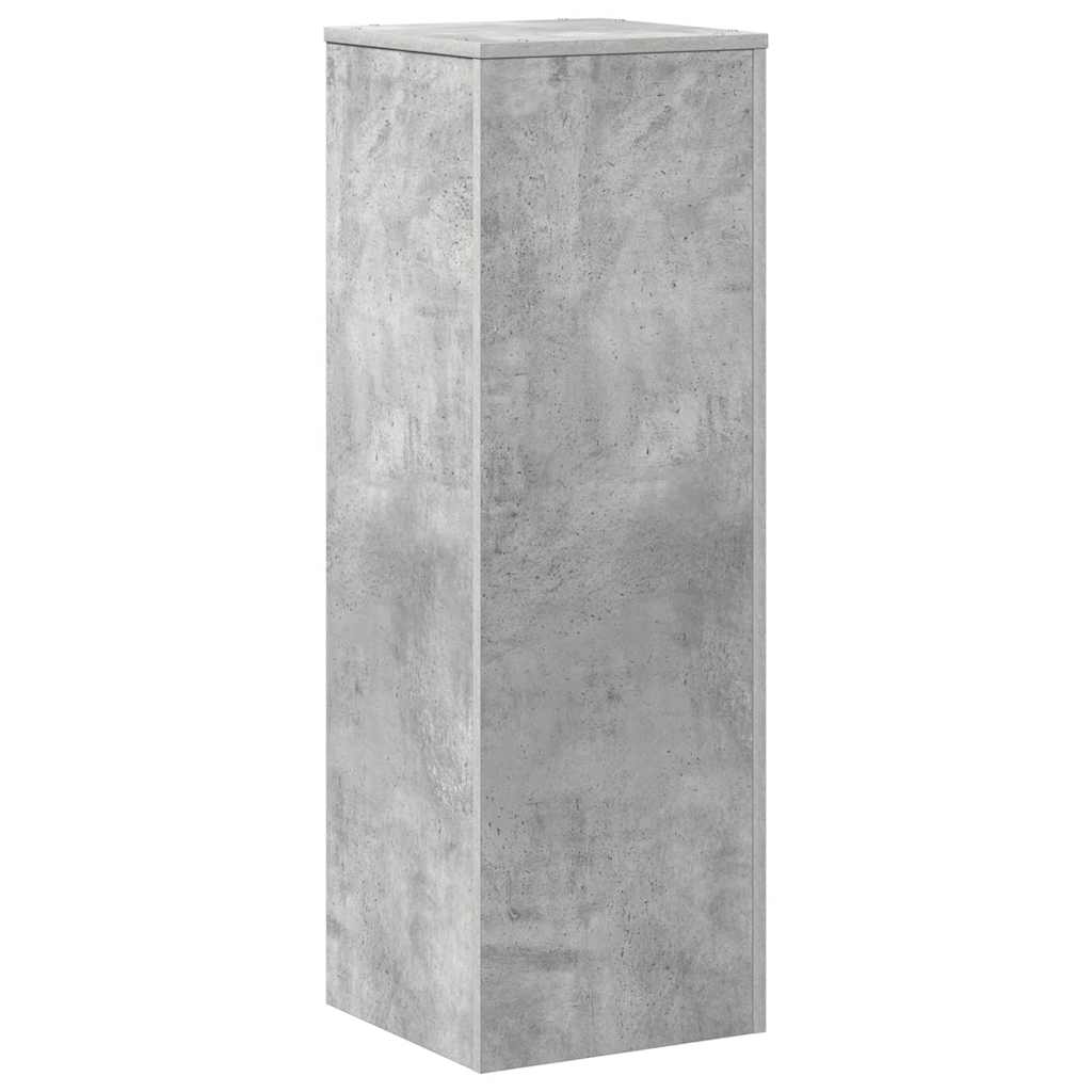 Växtställ betonggrå 33x33x100 cm konstruerat trä