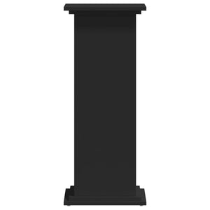 Växtställ svart 33x33x80 cm konstruerat trä