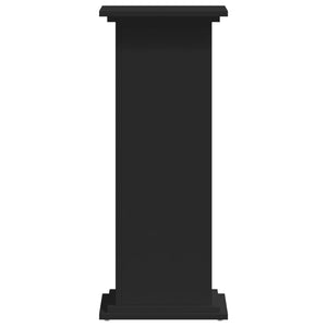 Växtställ svart 33x33x80 cm konstruerat trä