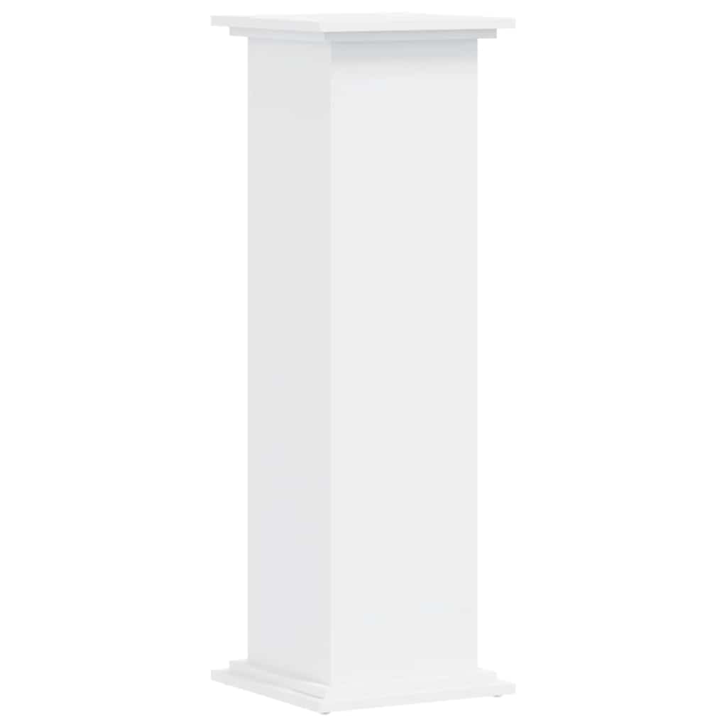 Växtställ Vit 33 x 33 x 100 cm Konstruerat trä