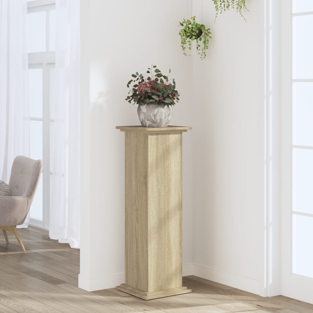 Växtställ Sonoma-ek 33 x 33 x 100 cm Konstruerat trä