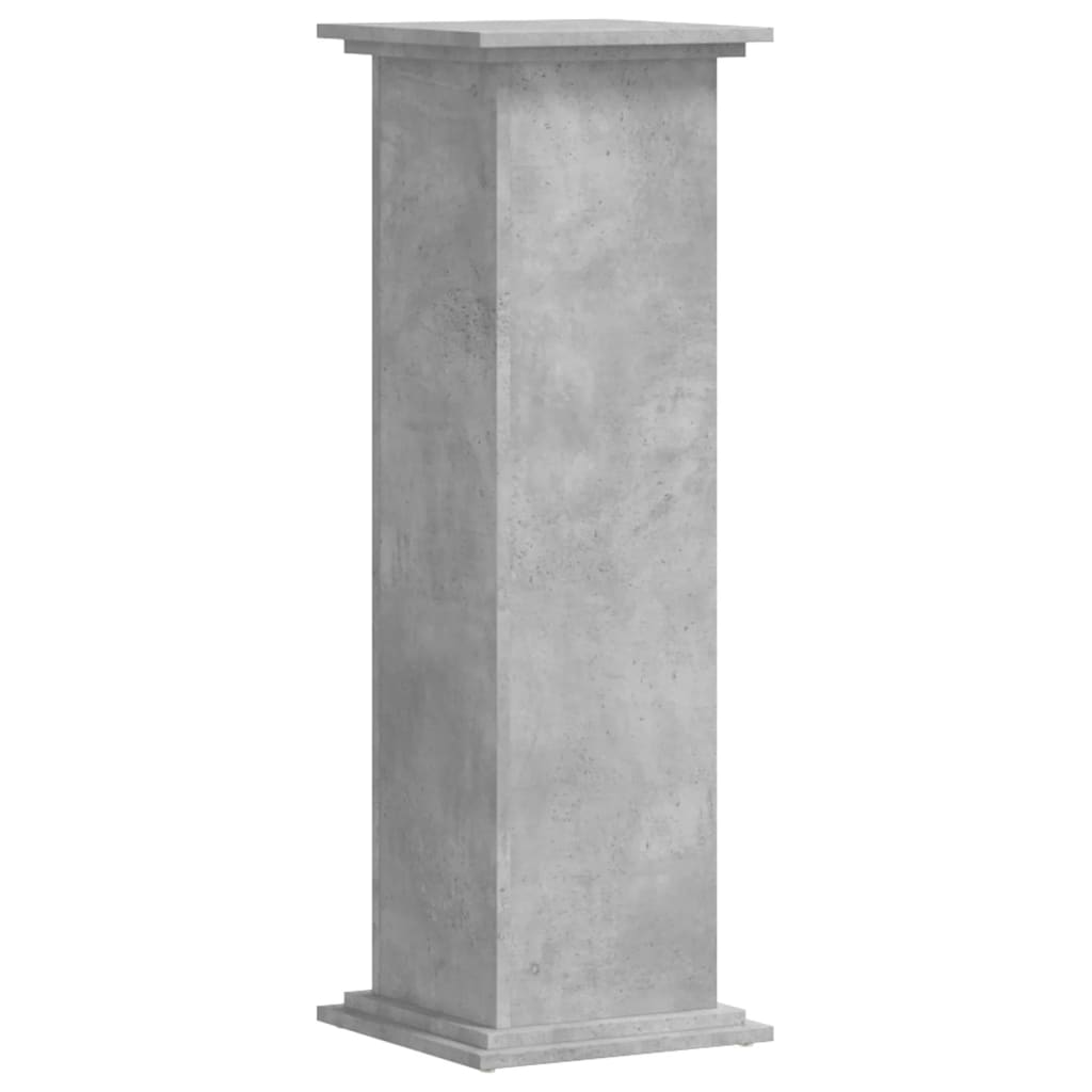 Växtställ Betonggrå 33 x 33 x 100 cm Konstruerat trä