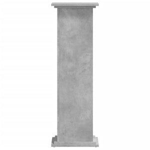 Växtställ betonggrå 33x33x100 cm konstruerat trä