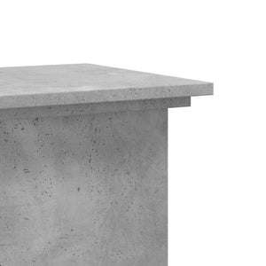 Växtställ betonggrå 33x33x100 cm konstruerat trä