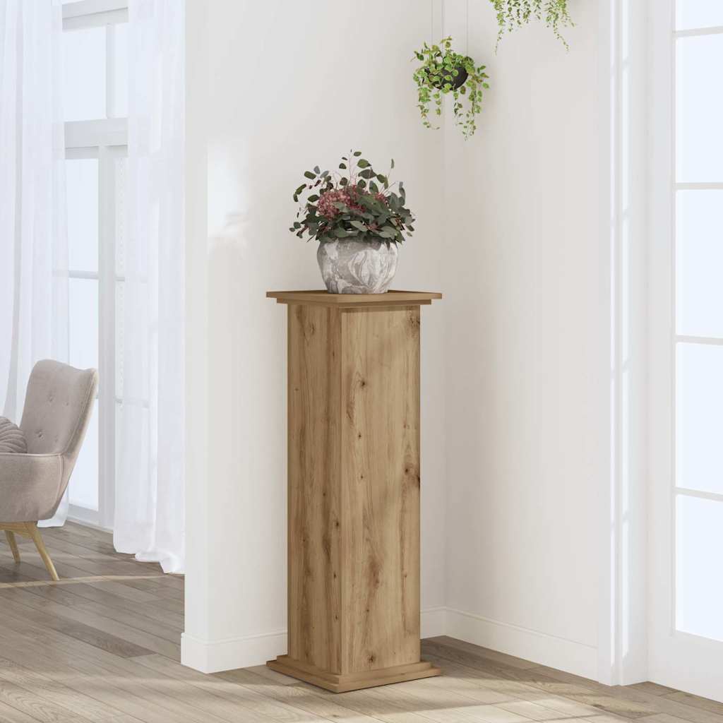 Växtställ Ek 33 x 33 x 100 cm Konstruerat trä