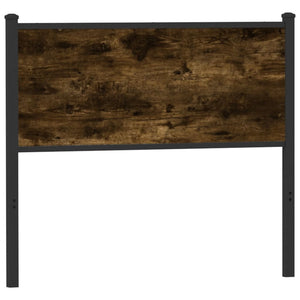 Sänggavel rökfärgad ek 107 cm konstruerat trä och stål