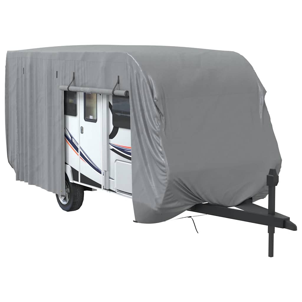 Husvagnsöverdrag grå 610x250x220 cm non-woven tyg