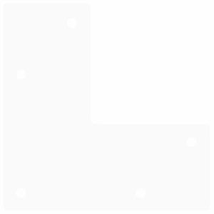 Hårnålsben för soffbord 4 st vita 10 cm massivt stål