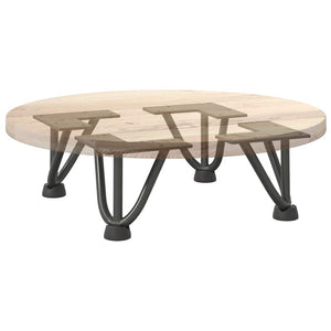 Hårnålsben för soffbord 4 st antracit 10 cm massivt stål