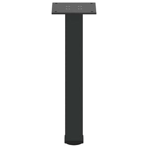 Soffbordsben 4 st svarta 42-44 cm stål