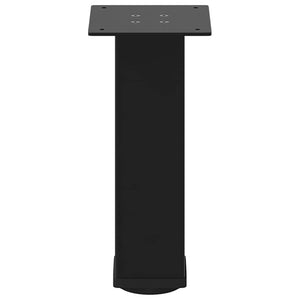 Soffbordsben 4 st svarta 42-44 cm stål