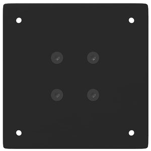 Soffbordsben 4 st svarta 42-44 cm stål