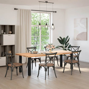 Konsolbordsben 4 st svarta 72-74 cm stål