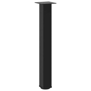 Konsolbordsben 4 st svarta 72-74 cm stål