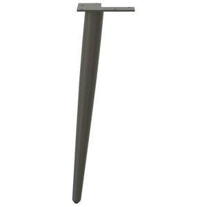 Soffbordsben koniska 4 st antracit 30-31 cm stål