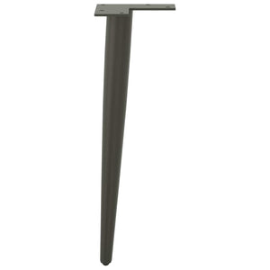 Soffbordsben koniska 4 st antracit 30-31 cm stål