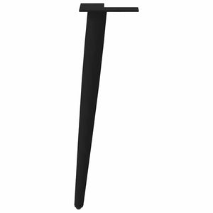 Soffbordsben koniska 4 st svarta 42-43 cm stål