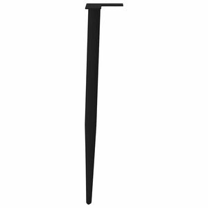 Konsolbordsben koniska 4 st svarta 72-73 cm stål