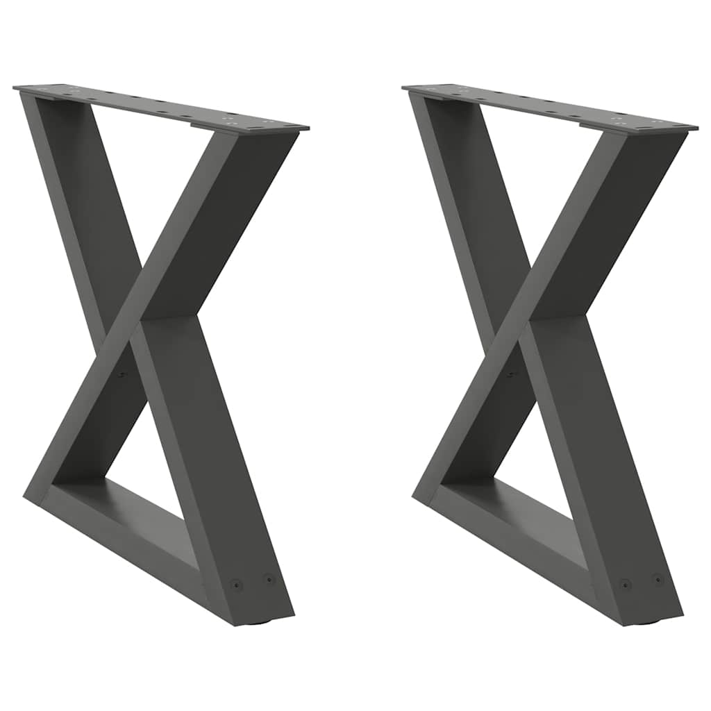 Soffbordsben 2 st antracit 50x(42-43,3) cm stål
